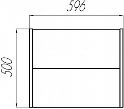 Акватон Мебель для ванной Брук 60 с 2 ящиками дуб латте – фотография-4